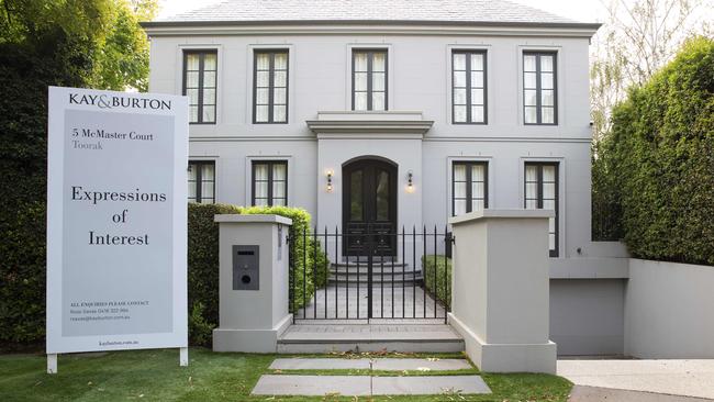 George Calombaris’ mansion is up for sale in Toorak. Picture: Supplied