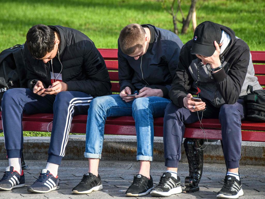 Almost 2 in 3 Australians seek mental health and wellbeing information from social media, not a trained professional. Picture: AFP Photo/Mladen Antonov