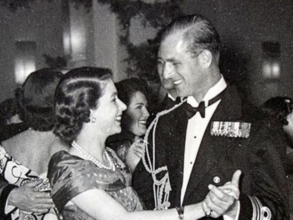 Harry and Megan uploaded this photo of a young Queen Elizabeth II with Prince Philip. Picture: Instagram