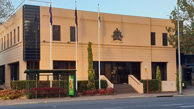 The West Torrens Council chambers on Sir Donald Bradman Drive, Mile End.