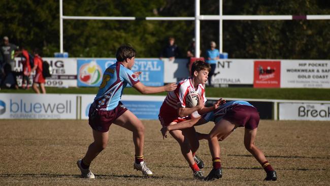 Renouf Shield action: Keebra Park v Palm Beach Currumbin.