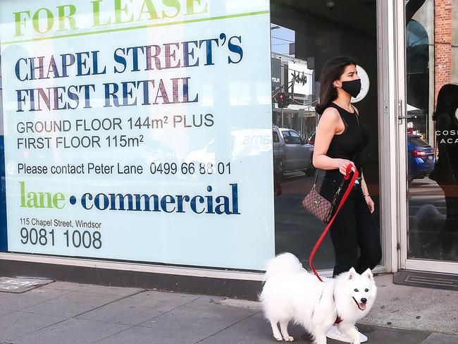 MELBOURNE, AUSTRALIA- NewsWire Photos September 2, 2020. COVID-19 has caused a worldwide recession. Chapel Street South Yarra ,Melbourne is not immune to the effects the coronavirus has caused. Picture : NCA NewsWire / Ian Currie