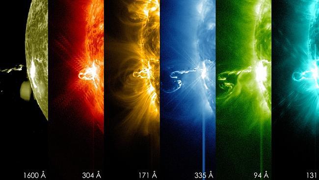 The recent giant solar flare captured by NASA is the biggest of 2014. Source: NASA