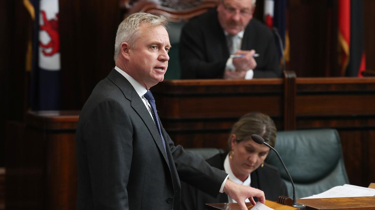 Premier Jeremy Rockliff. Question time in the Tasmanian parliament. Picture: Nikki Davis-Jones