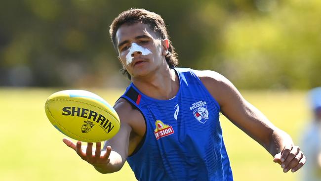 No. 1 draft pick Jamarra Ugle-Hagan will be an excitement machine for years to come for the Bulldogs. Picture: Quinn Rooney/Getty Images