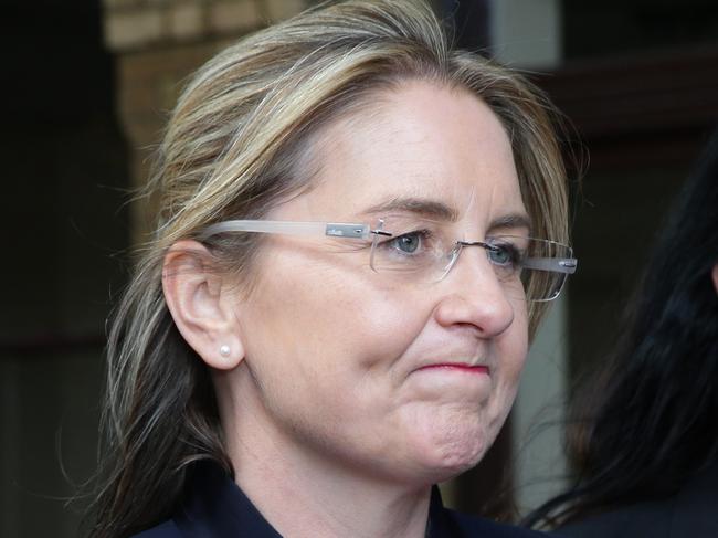 Transport Minister Jacinta Allan at Geelong train station. Picture: Peter Ristevski