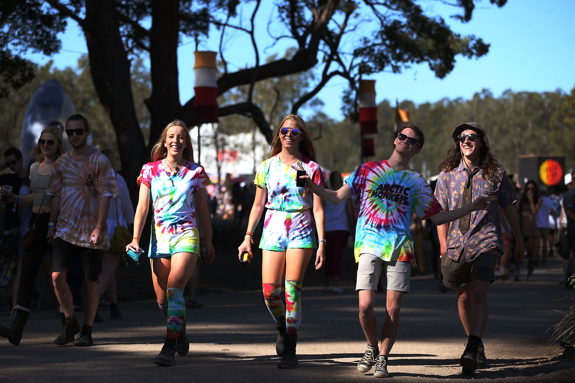 <p><em>Image credit: Getty Images</em></p><p>Tie-dye has refused to leave Byron Bay, or Australian festivals in general. </p>