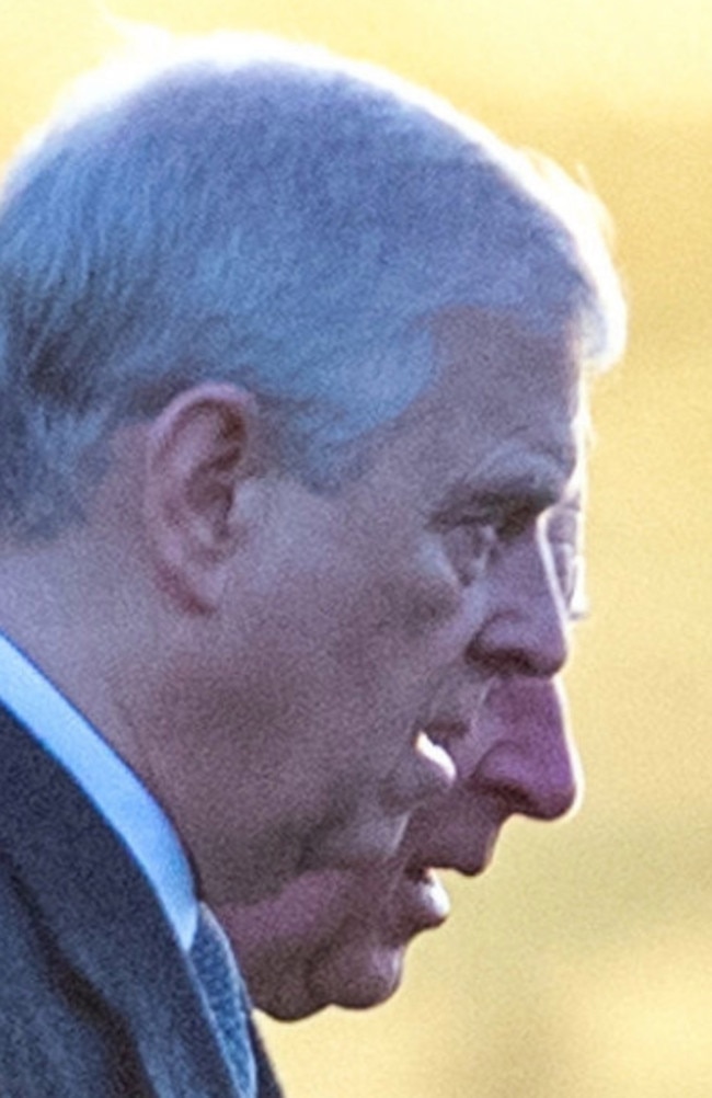 The scandal-hit royal was supported by his brother Charles. Picture: Press Association