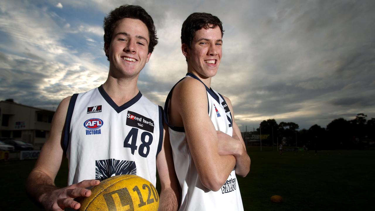 Fraser and Darcy Fort at the Geelong Falcons.