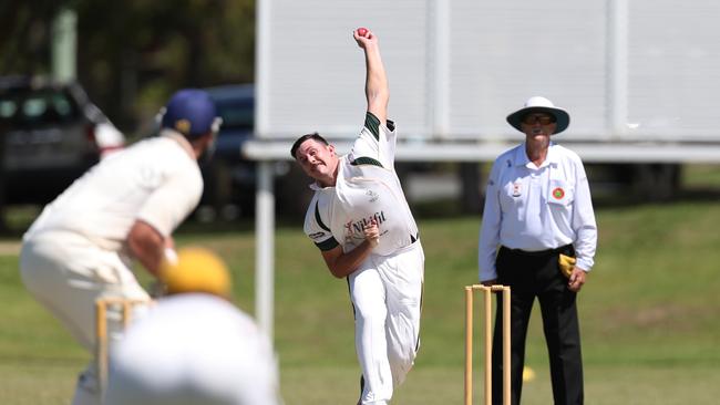 Kookaburra Cup cricket semi-final, Queens v Alberton. Queen's Harry Winton. Picture by Scott Fletcher