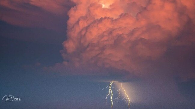 A photo of Thursday's unusual cloud formation over the Gold Coast posted by @antbrown.photography on Instagram.