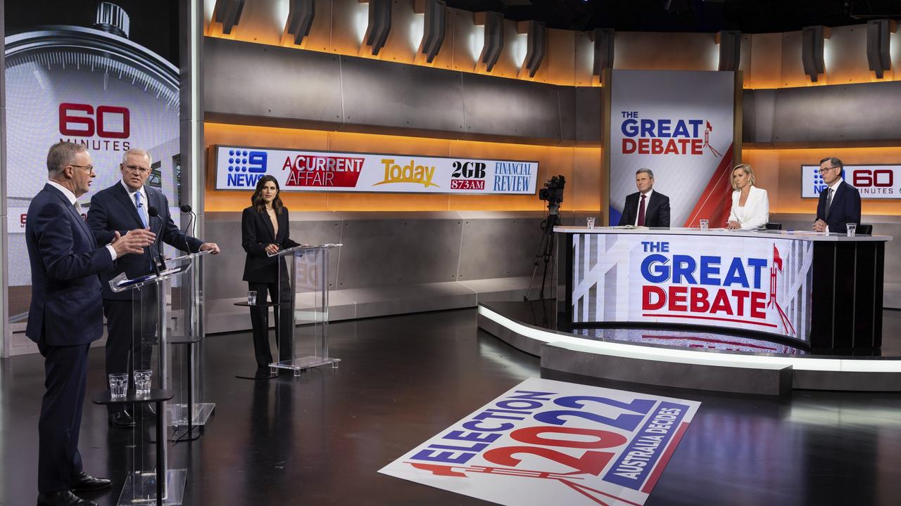 Scott Morrison And Anthony Albanese Take Part In Second Leaders' Debate Ahead Of Federal Election