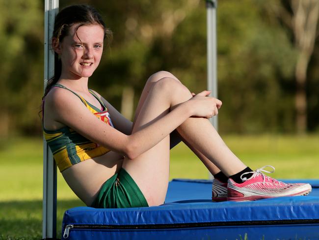 Local Sports Star Nominee, ten year old Taylah Burrows , pictured at practice at Harold Corr oval in Cambridge Park, recently brought home a silver medal from the state titles.