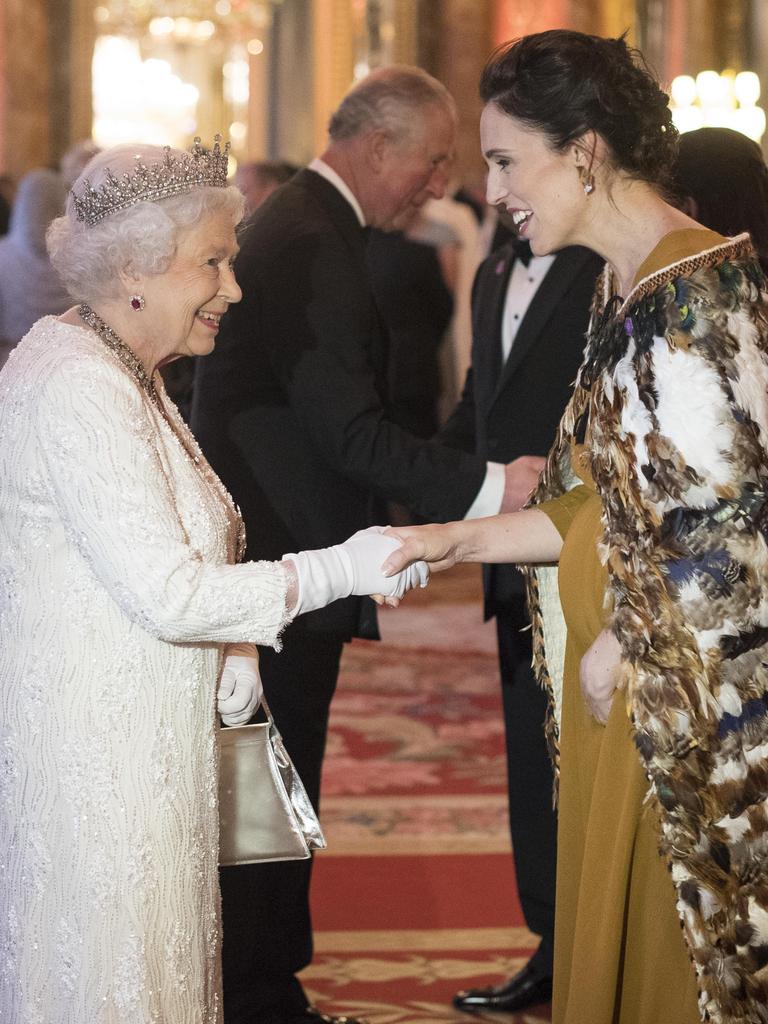 Queen Elizabeth with Jacinda Ardern. Picture: AFP