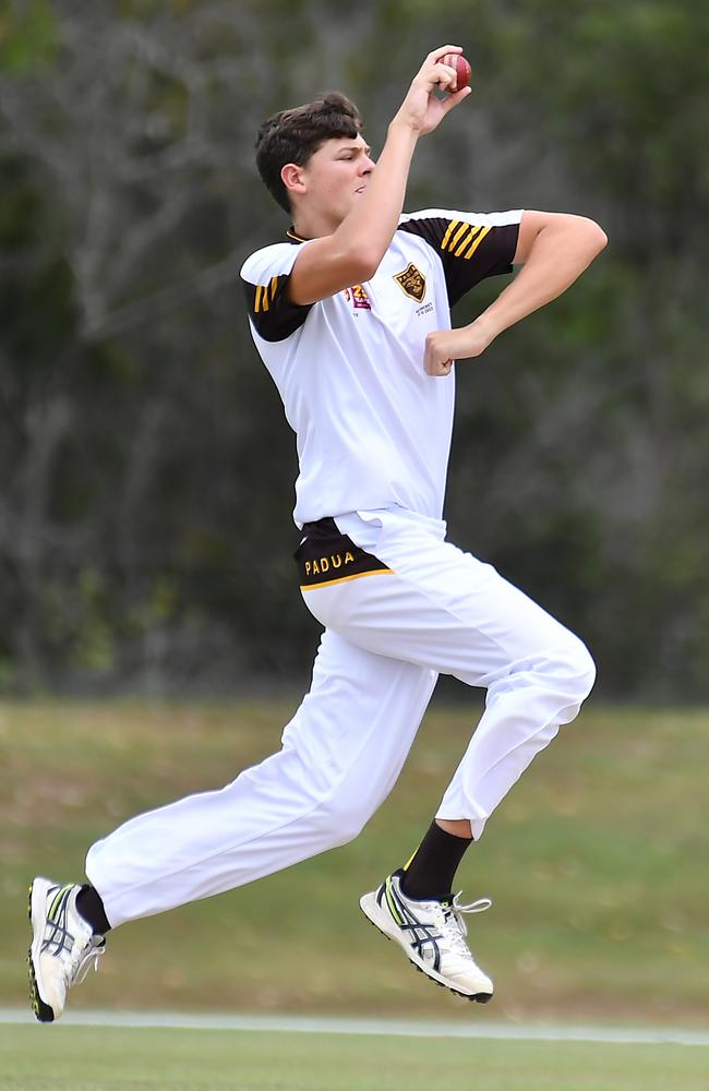 Padua College bowler Will Webster. Picture, John Gass