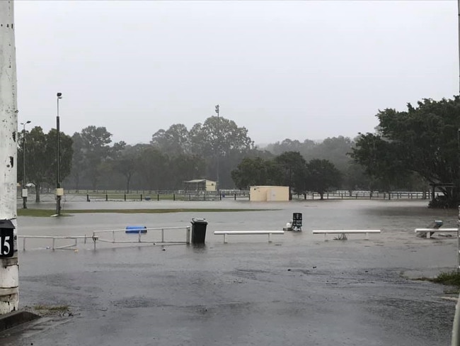 Flooding at Mudgeeraba. Picture: Facebook