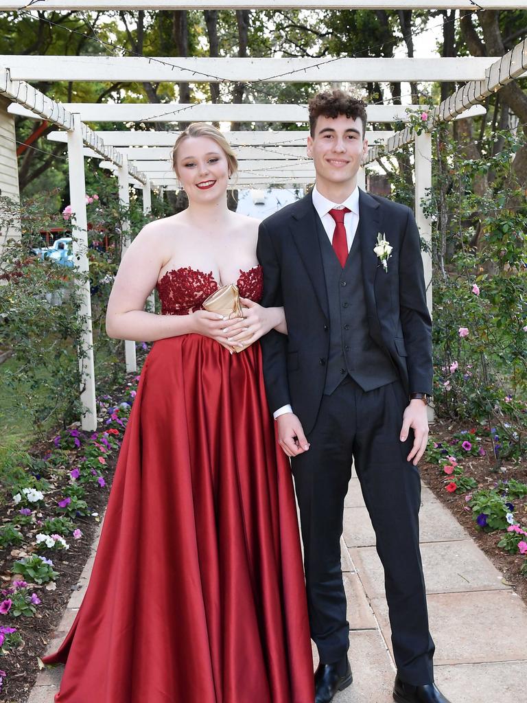 April Smith and Tobias Hunter at Glennie School Formal. Picture: Patrick Woods.