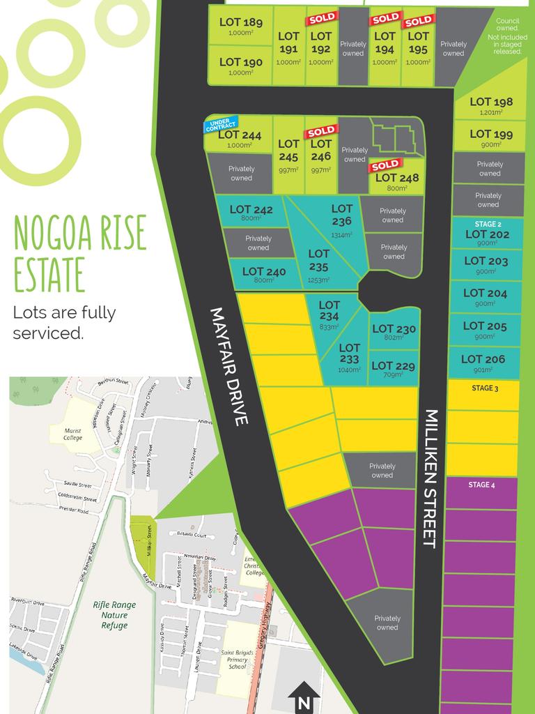 Central Highlands Regional Council will auction off 13 blocks of land as part of stage two at Nogoa Rise.