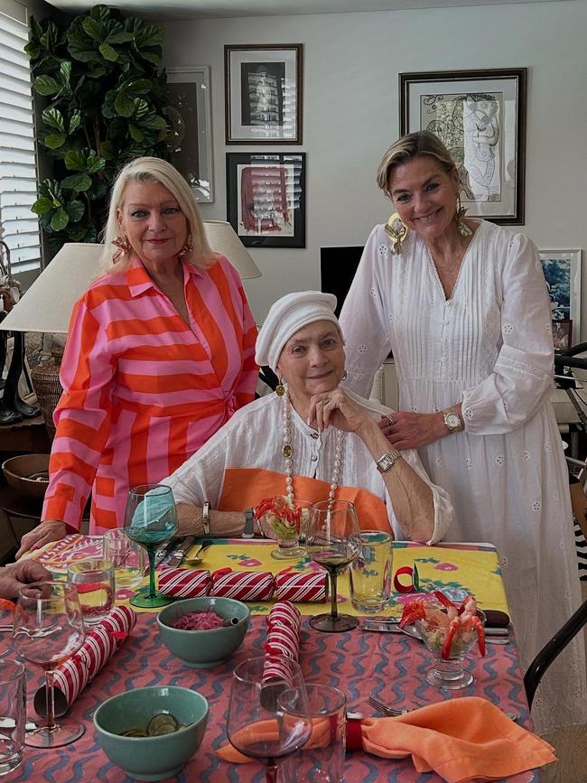 Australia’s first supermodel Maggie Tabberer has died aged 87. The two-time Gold Logie winner and icon of Australian television died on Friday morning. Pictured with her two daughters Amanda and Brooke.