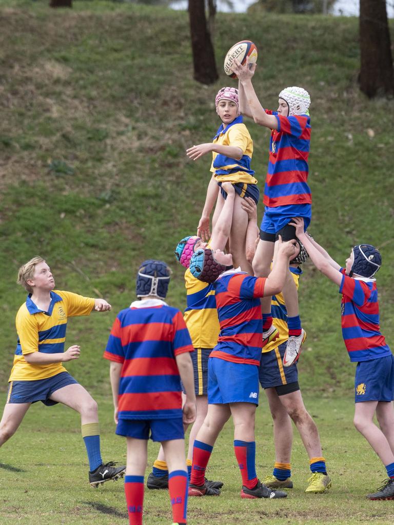 13Bs Downlands vs TGS. The O'Callaghan Cup played at Downlands College. Saturday, August 6, 2022. Picture: Nev Madsen.