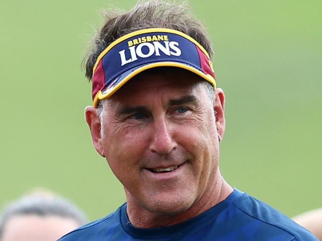 IPSWICH, AUSTRALIA - NOVEMBER 13: Head coach Craig Starcevich during a Brisbane Lions AFLW training session at Brighton Homes Arena on November 13, 2024 in Ipswich, Australia. (Photo by Chris Hyde/Getty Images)