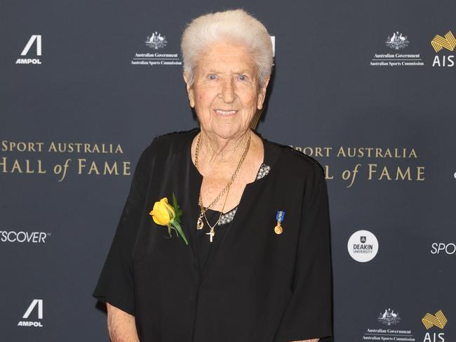 MELBOURNE, AUSTRALIA - NOVEMBER 18 2024Dawn Fraser attend the Sport Australia Hall of Fame night at Crown Palladium.Picture: Brendan Beckett