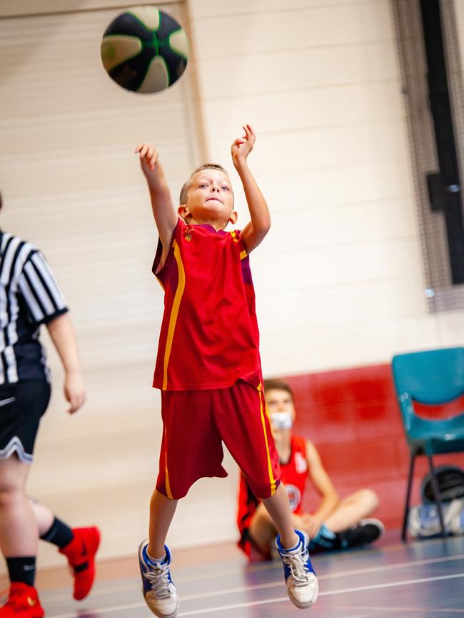 Charlie Killian shoots an outside jumper at Gympie basketball. Basketball has been calling strongly for more facilities for its growing numbers. Photo: Miguel Galy