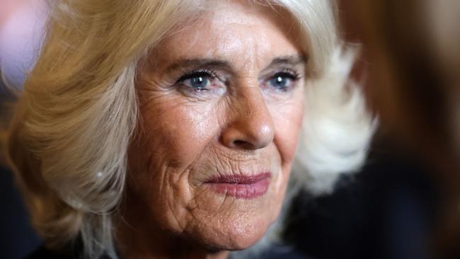 Camilla, the Queen Consort, in Cardiff on Friday. Picture: AFP