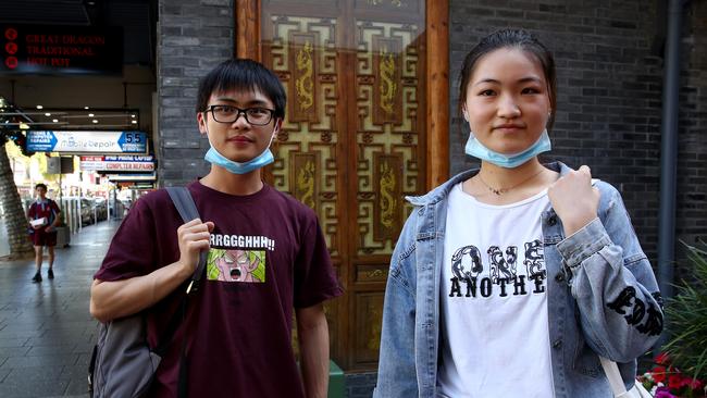 Victor Chen and Cindy Ni in Burwood. Picture: Toby Zerna