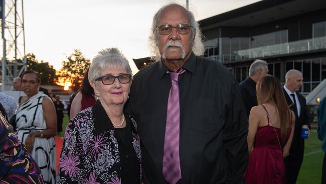 Jill Kelly and Dough Kelly at the 2023 AFLNT Hall of Fame. Picture: Pema Tamang Pakhrin