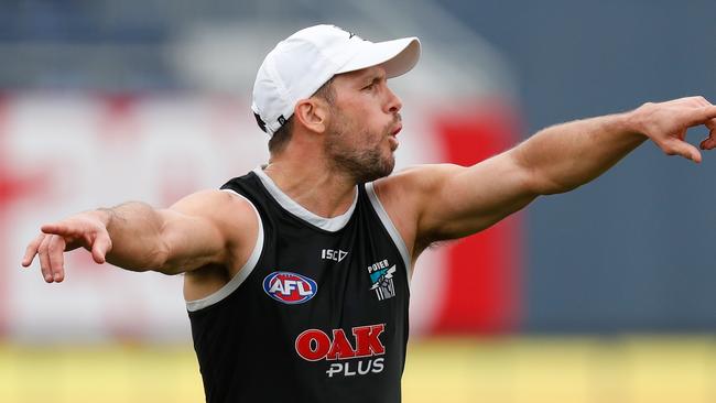 Travis Boak is shaping as a top SuperCoach forward this year and had a Round 12 bye. Picture: Michael Willson/AFL Photos.