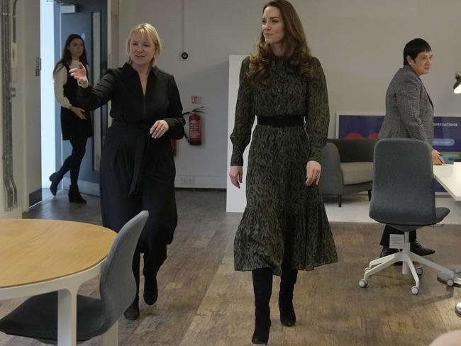 Kate thanked staff for their efforts to ensure that vital mental health support is available across the UK at any time of day or night. Picture: Getty Images