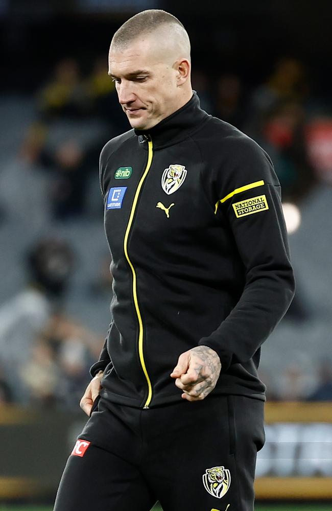 Dusty has earnt the right to take time with his decision, writes Robbo. (Photo by Michael Willson/AFL Photos via Getty Images)