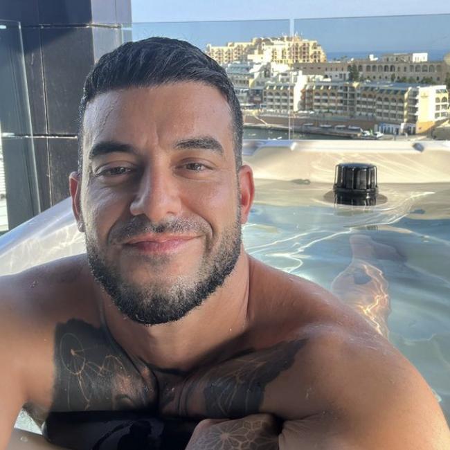 Adrian Portelli, pictured on his recent European holiday, says he doesn’t plan on living in any of the Hampton East houses that he bought. Picture: instagram/ @adrian_portelli.