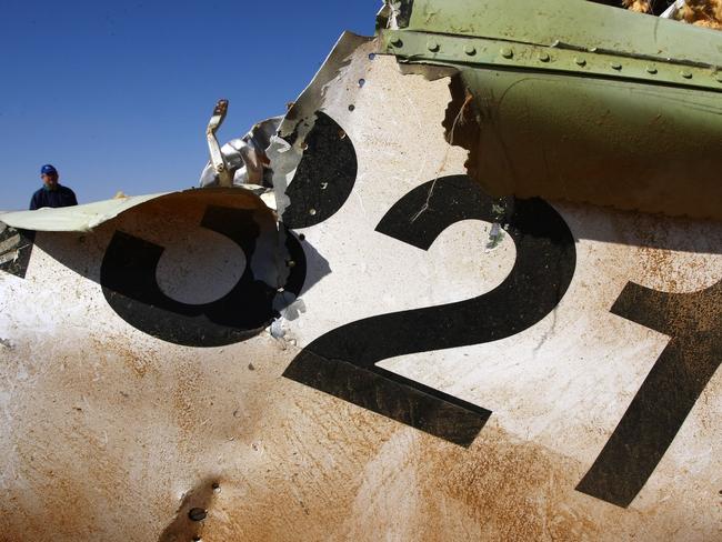 Blown up ... Russia says it looks like terrorists blew up a Russian jet over Sinai. Picture: AFP