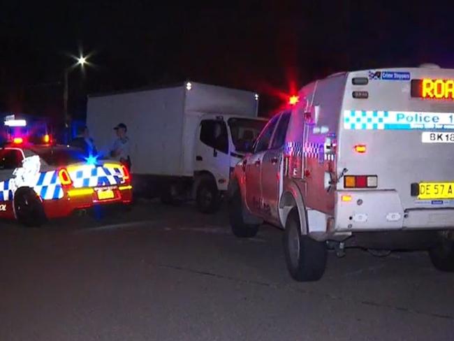 Two men have been injured in an alleged road rage incident. Picture: 9News