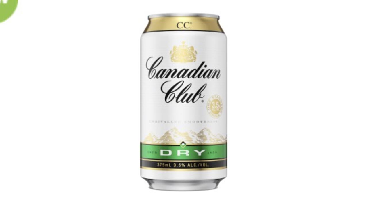 BWS lists a carton of Canadian Club and Dry for $5 on its website