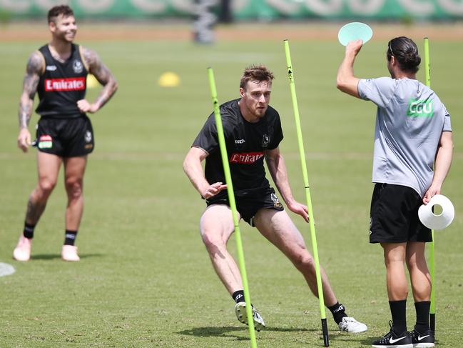 Jordan Roughead works up a sweat.