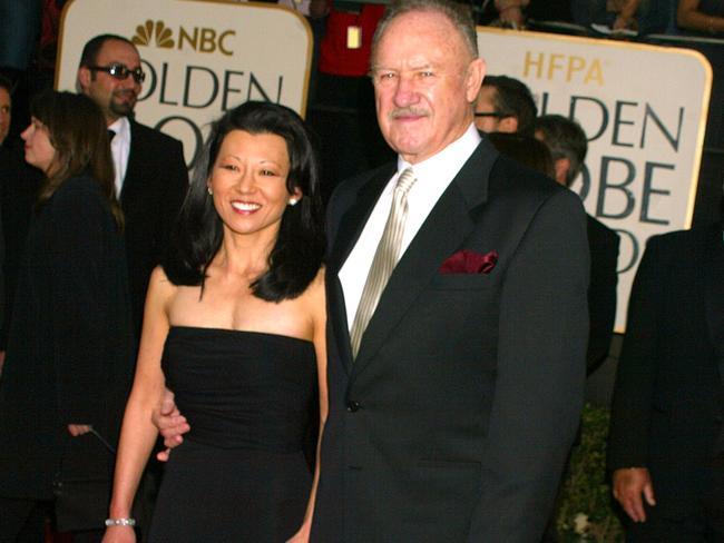 Gene Hackman and wife Betsy Arakawa at the 60th Annual Golden Globe Awards. Picture: WireImage