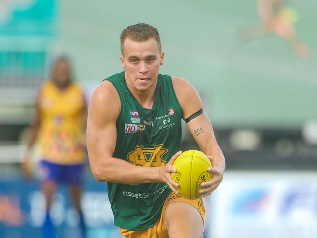 Shaun Edwards during the NTFL's Round 18 match, St Mary's v Wanderers at TIO Stadium. Picture Glenn Campbell