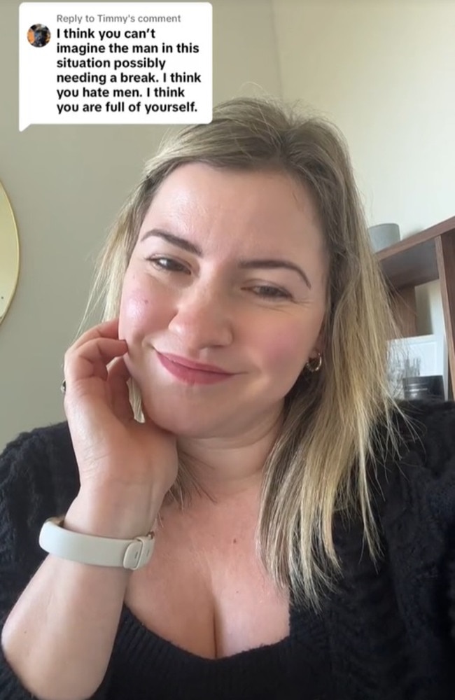 The woman’s post has blown up on TikTok – sparking a furious debate. Picture” TikTok/one_toughmother