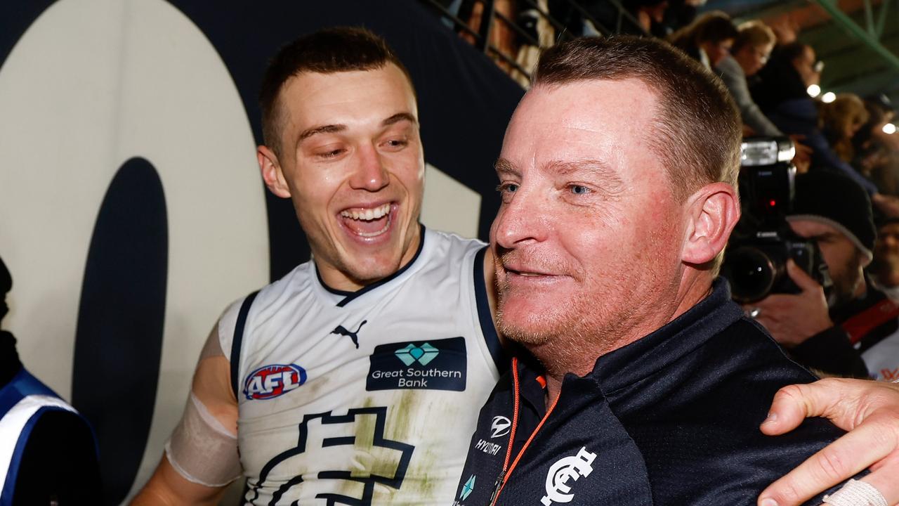 The Blues rode a wave of momentum all the way to a preliminary final. (Photo by Michael Willson/AFL Photos via Getty Images)