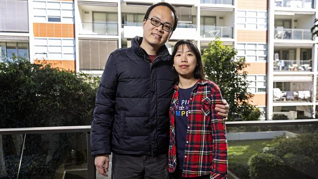 Kwang Tay and his partner Cindy Tseng at their home in Lindfield in Sydney’s upper north shore. Picture: Adam Yip