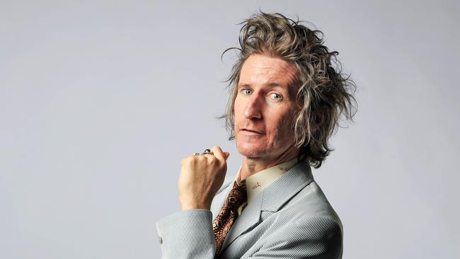 Melbourne singer songwriter Tim Rogers performs unreleased track The Third Level for Review’s Isolation Room. Aaron Francis/The Australian