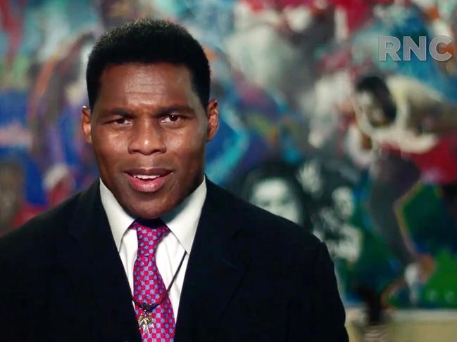 Former NFL star Herschel Walker has endorsed Donald Trump during the first day of the Republican Convention. Picture: AFP