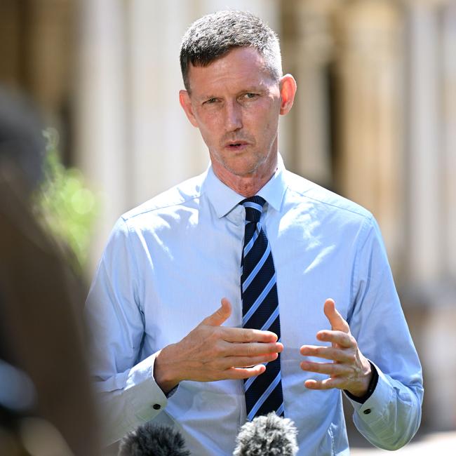 Transport Minister Mark Bailey says the Transport and Main Roads department will investigate after hundreds of people in a rural area of Queensland were stung with thousands in fines from new mobile speed cameras. Picture: Dan Peled / NCA NewsWire