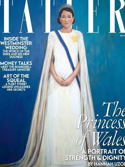 The portrait gracing the Tatler Magazine cover.