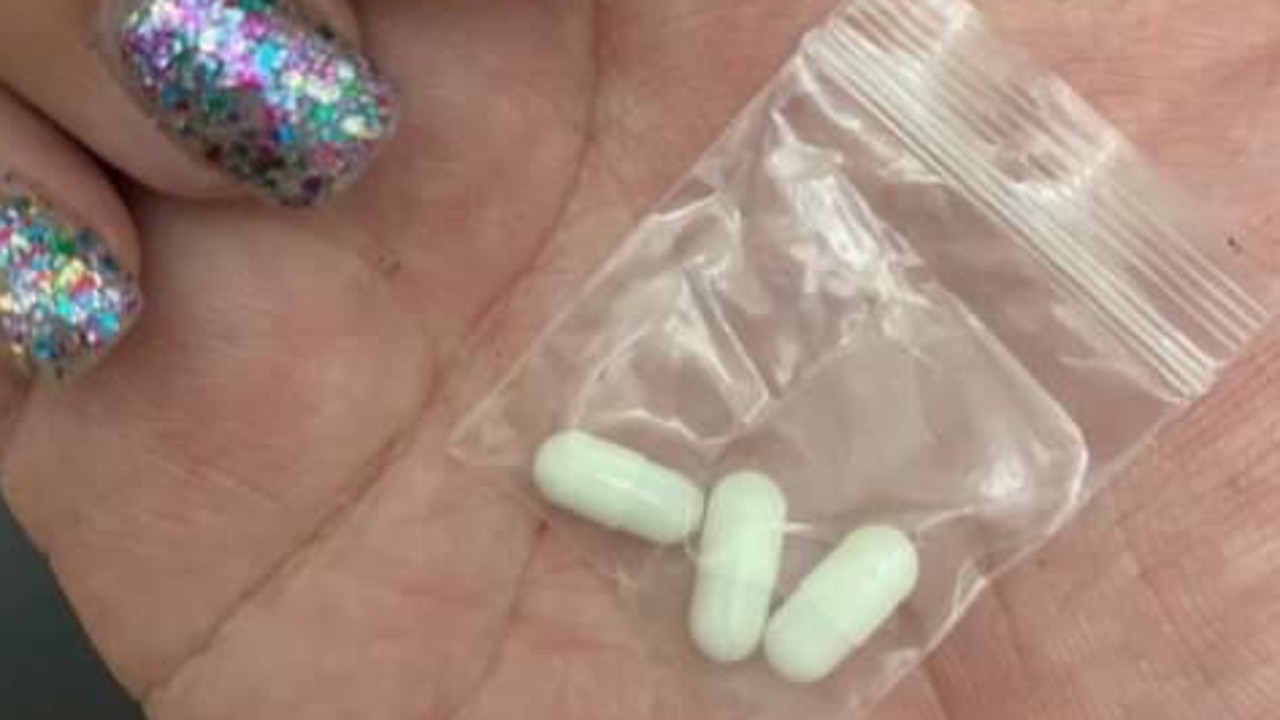 These capsules, thought to contain MDMA, were smuggled into the Field Day music festival. Picture: Derrick Krusche