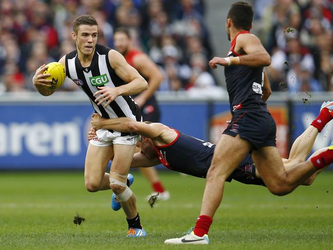 Paul Seedsman had the most running bounces for the game. Picture: Michael Klein