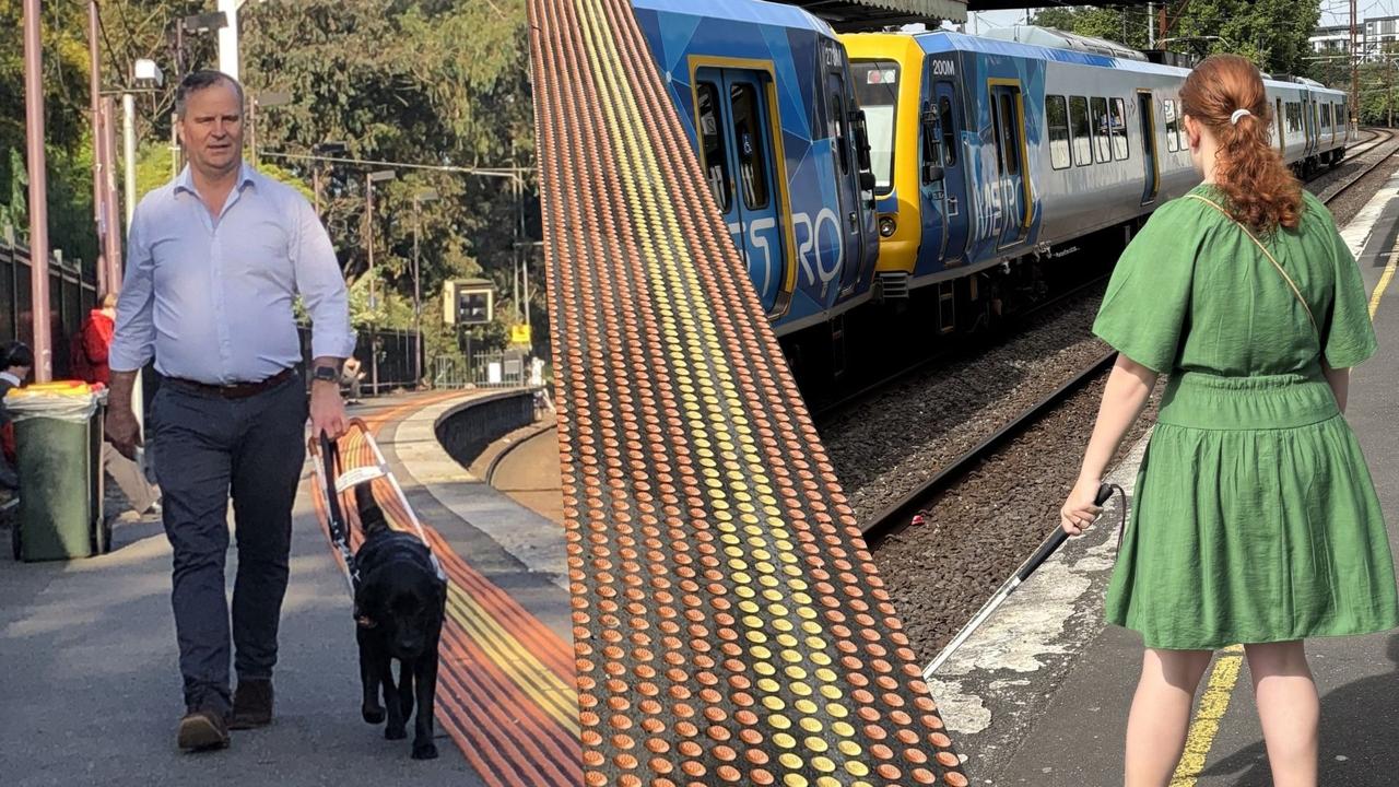 ‘Vital’ infrastructure for the blind missing at Melbourne train stations